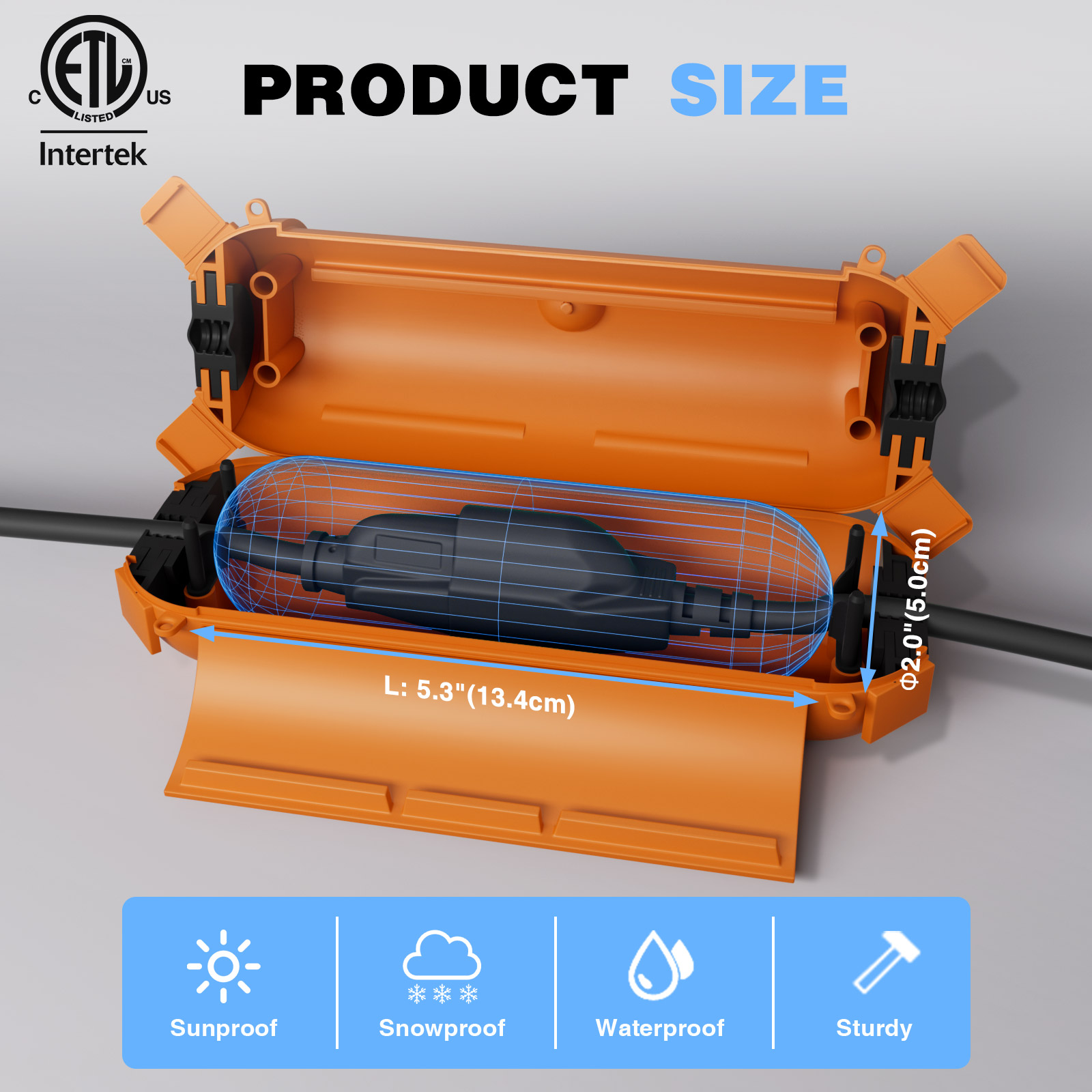Outdoor Power Outlet Waterproof - Weatherproof Electrical Box Set for Outdoor