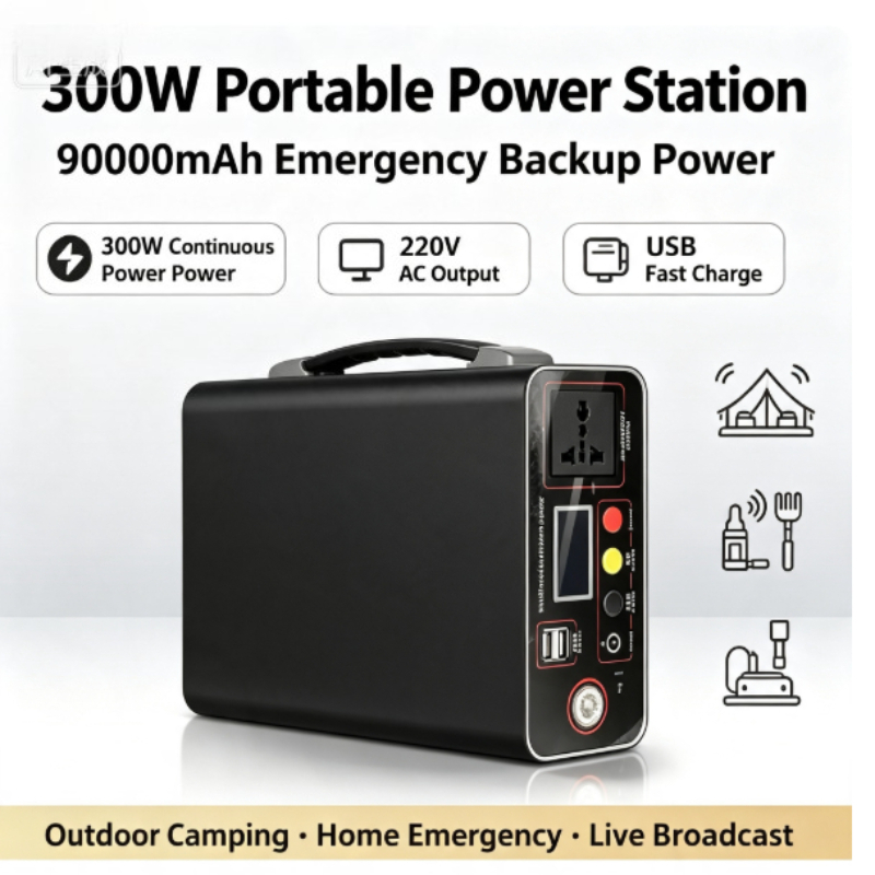 Outdoor Power And Plant - Portable Power Plant 300W 220V, 333Wh,