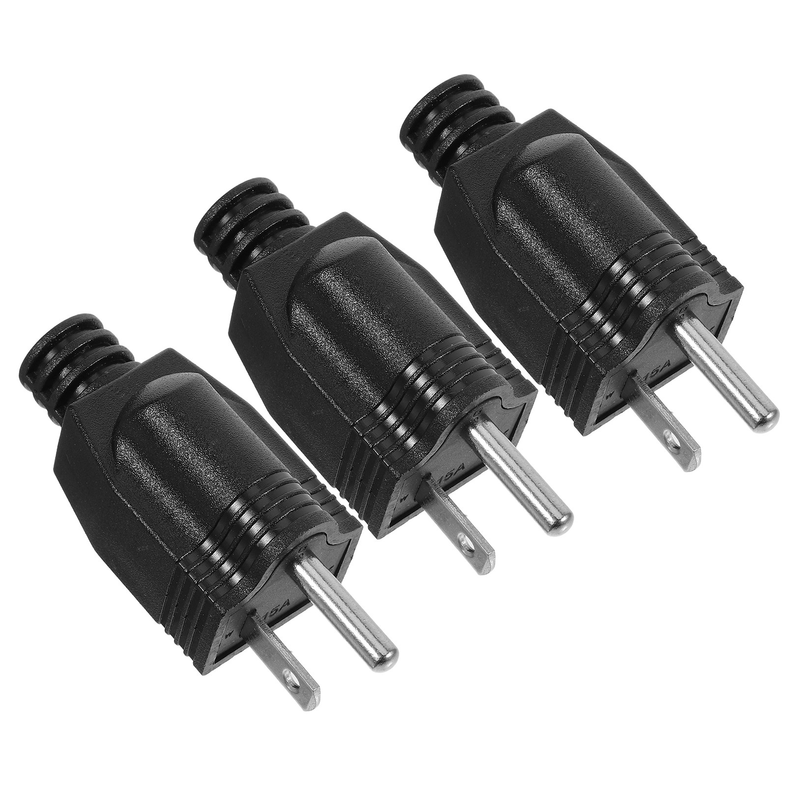 Outdoor Power Extension Cord - 3Pcs Three Prong Male Electrical Plug