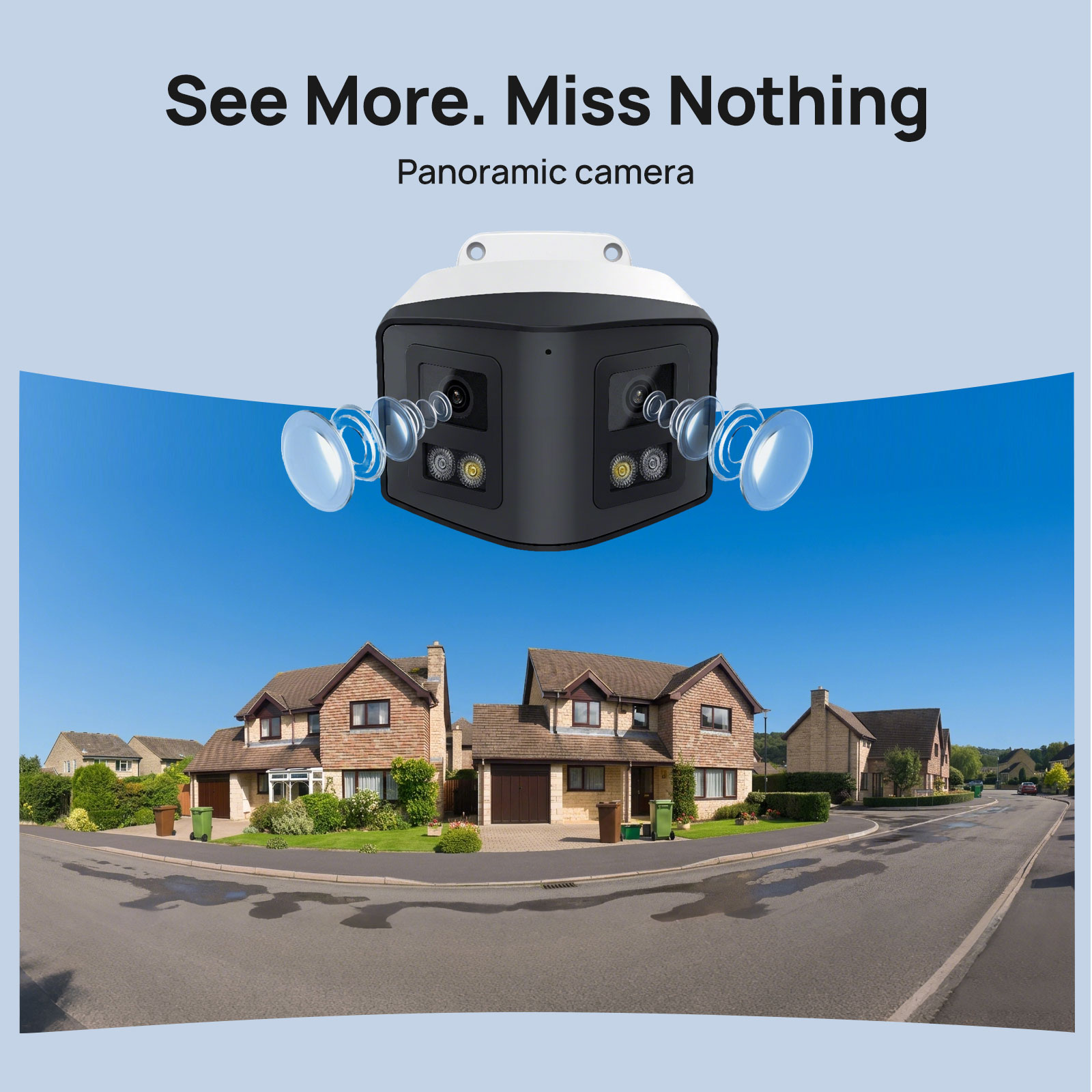 VIKYLIN 170° Panoramic Securit - Outdoor Power G Motion 评论和价格