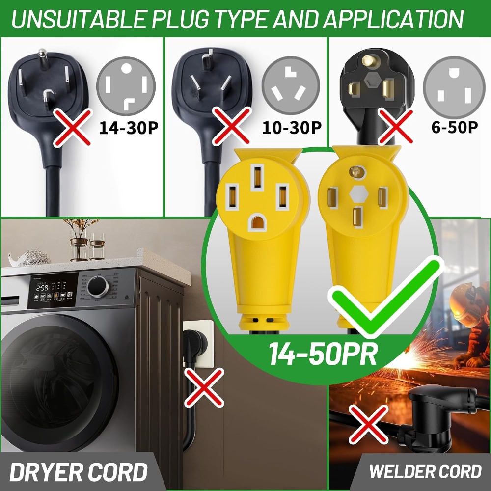 US Shipping Hot New 25FT 50 Am - Outdoor Power Extension Cord 评论和价格
