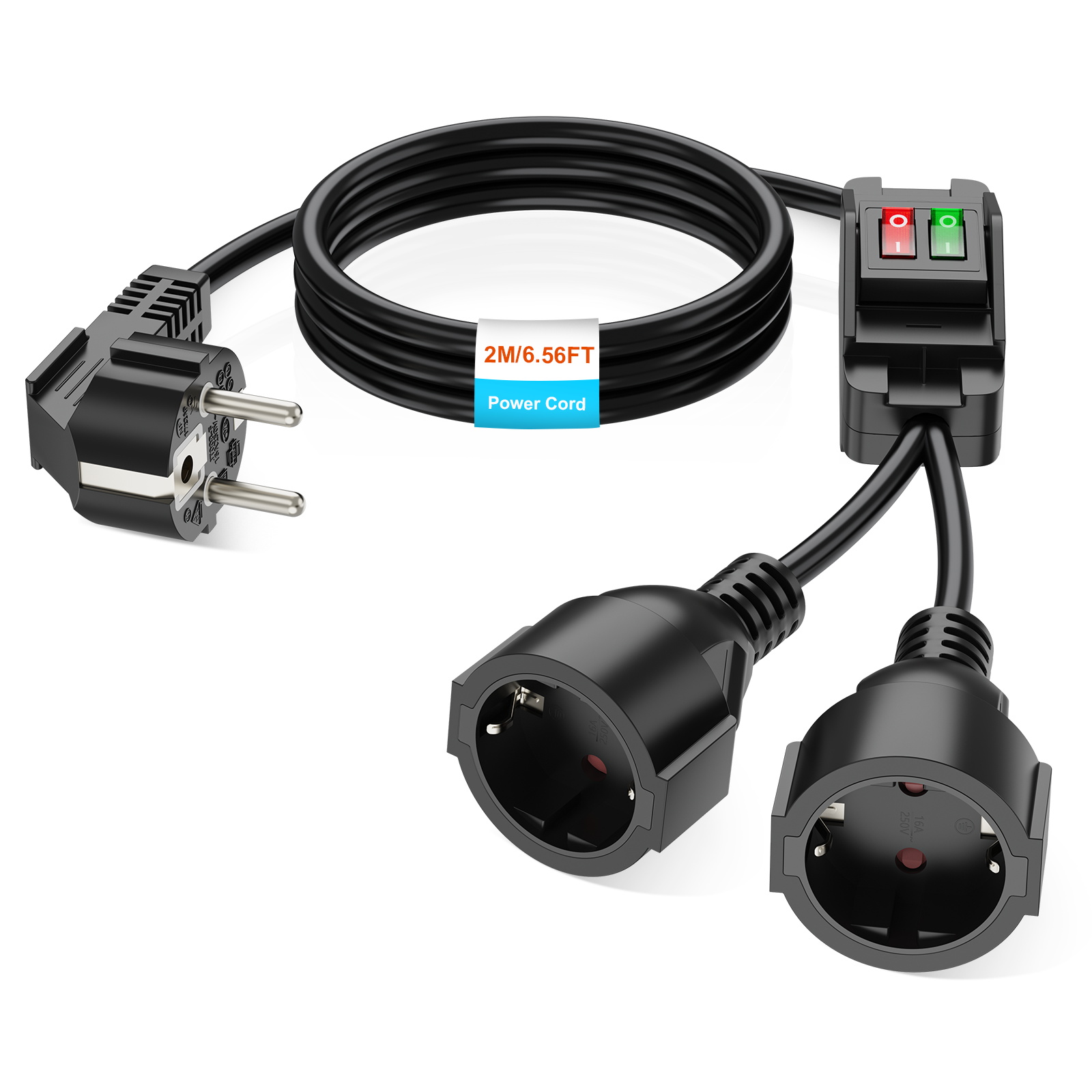 EU Plug 40cm/2m Extension Cord - Outdoor Power Extension Cord 评论和价格