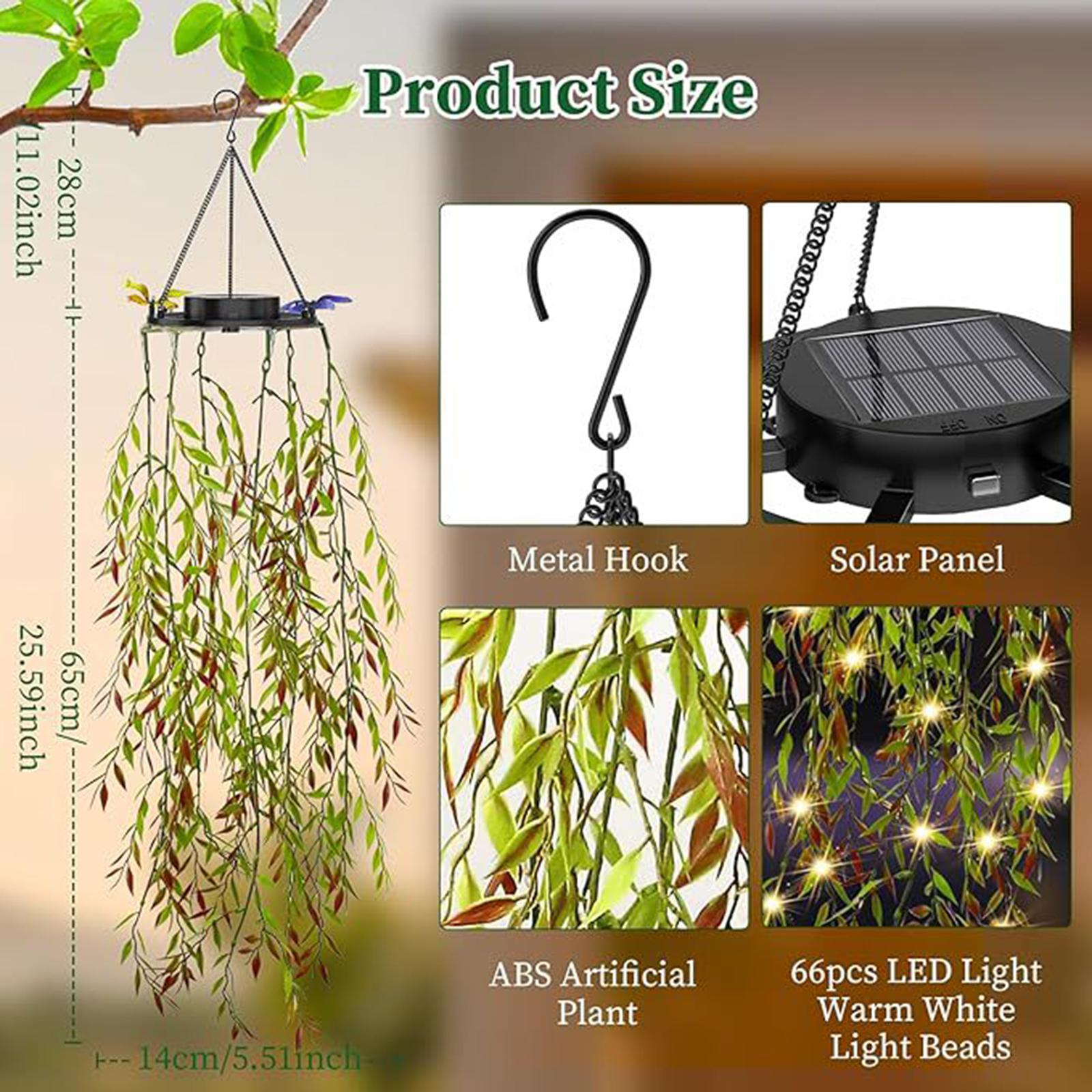Solar Powered Landscape Hangin - Outdoor Power And Plant 评论和价格