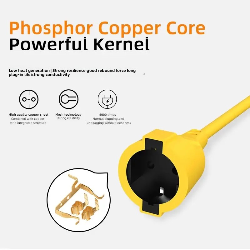 16A EU Schuko Extension Cord 4 - Outdoor Power Extension Cord 评论和价格