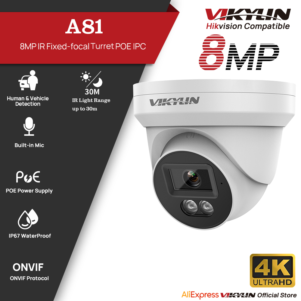 VIKYLIN 8MP HD IP Security Cam - Outdoor Power G Motion 评论和价格