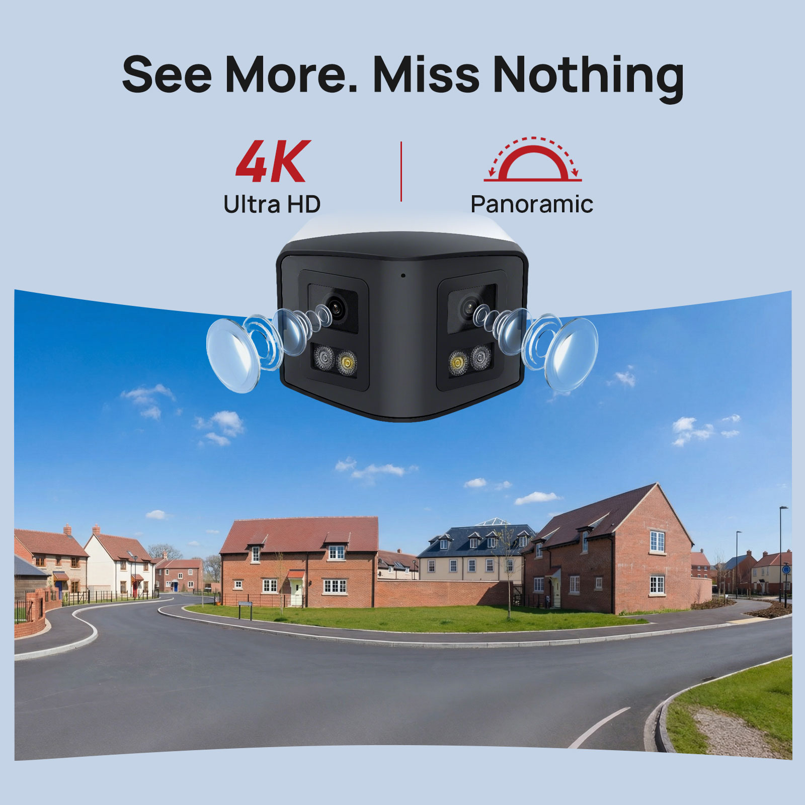 VIKYLIN 170° Panoramic Securit - Outdoor Power G Motion 评论和价格