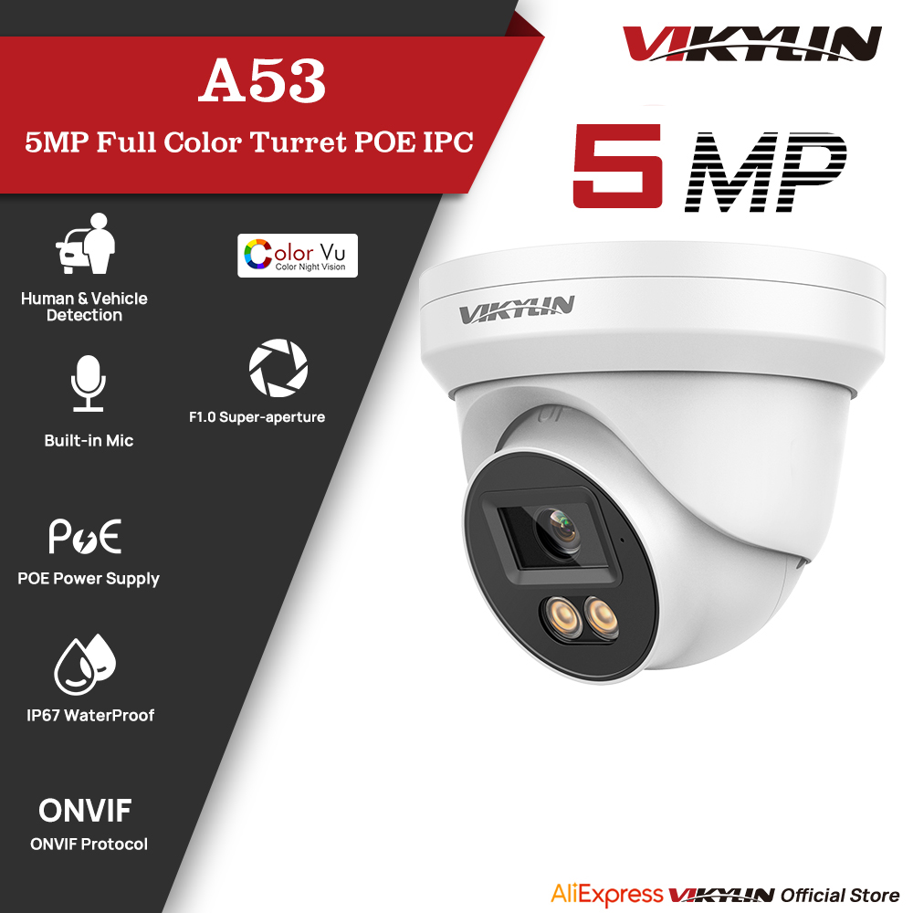 VIKYLIN 5MP IP Security Camera - Outdoor Power G Motion 评论和价格