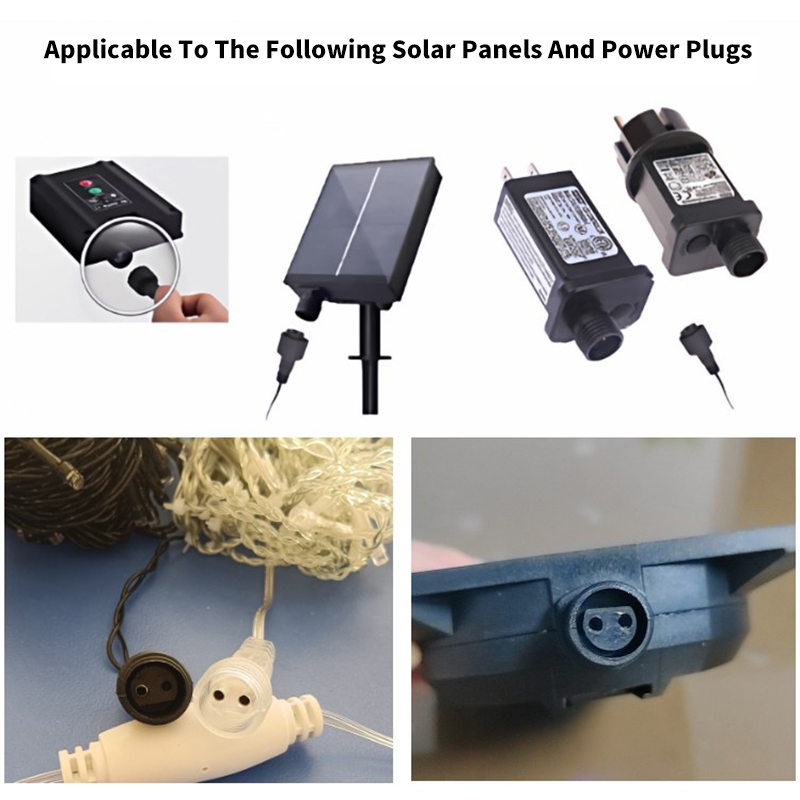 2Pin LED Connector with 25cm W - Outdoor Power Extension Cord 评论和价格