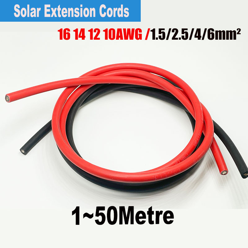 Solar Panel Wire 16/14/12/10aw - Outdoor Power Extension Cord 评论和价格