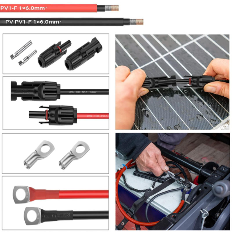 Solar Panel Wire 16/14/12/10aw - Outdoor Power Extension Cord 评论和价格