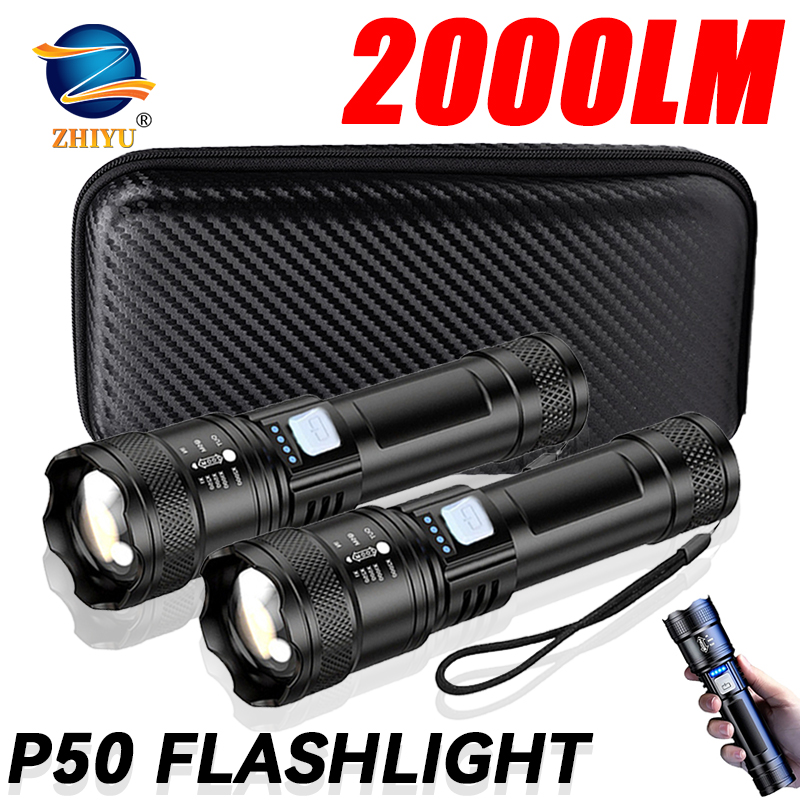 Tactical LED Flashlight 2000LM - Outdoor Power Equipment 评论和价格