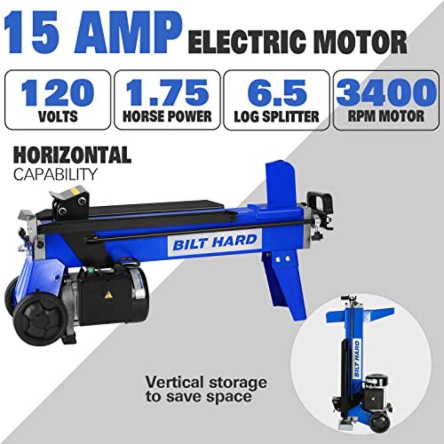 BILT HARD 6.5 Ton Electric Log - Log Splitter Electric 评论和价格