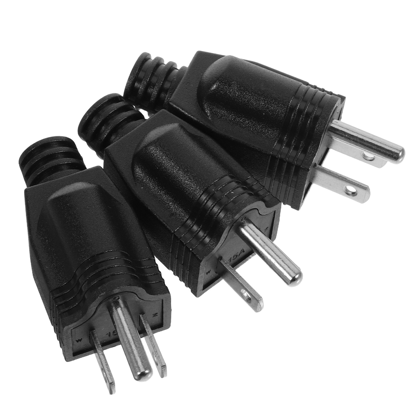 3Pcs Three Prong Male Electric - Outdoor Power Extension Cord 评论和价格